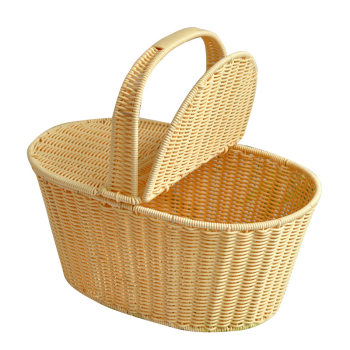 Basket with large size outdoor picnic basket