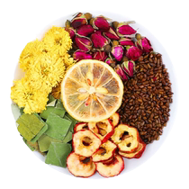 Lemon hawthorn winter melon lotus leaf tea rose chrysanthemum cassia seed tea oil removal fat removal and body shaping flagship store soaking in water