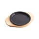 Solid wood iron plate wooden board pad insulation wooden pad barbecue stone bowl stone pot pad casserole base pine tray commercial
