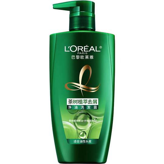 L'Oreal tea tree shampoo anti-dandruff oil control plant extract