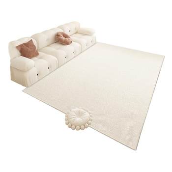 Cream style bedroom carpet solid color bedside blanket can be spread all over