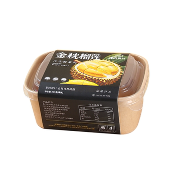 Tree-ripened frozen durian, imported fruit, cored and shellless, fresh and sweet, soft and waxy