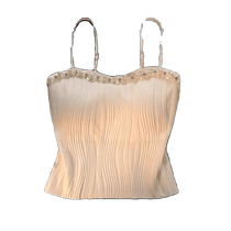French heavy industry beaded camisole for women with breast pads short tube top and beautiful back vest unique niche suit inner wear
