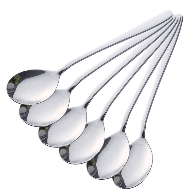 Stainless steel Korean long-handled spoon household spoon spoon