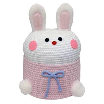 Cute rabbit storage ornaments gift snack grocery basket