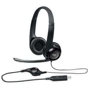 Logitech/罗技 H390头戴式耳机耳麦H390电脑带麦克风usb电脑网课
