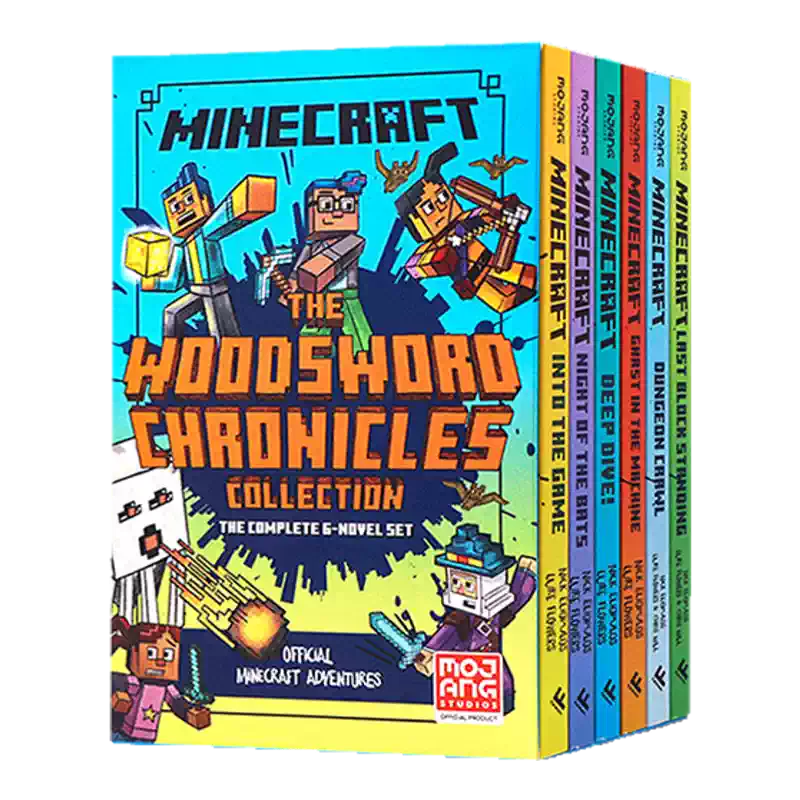 Minecraft木劍傳奇英文原版小說套書6冊兒童冒險科幻書