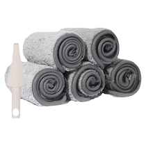 Plywood mop replacement cloth household mop cloth lazy flat mop mop clip-on floor mop thickened mop
