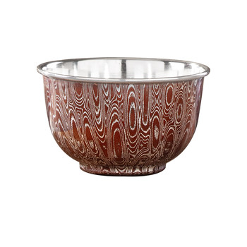 Dianqingtang heqing 999 sterling silver wood grain gold master cup