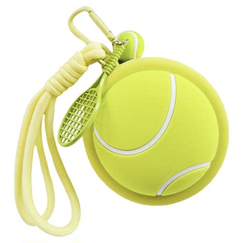 2026 new letters customizable tennis sports tennis fans headphone bag coin purse silicone gift fresh