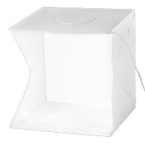 LED小型拍照摄影棚简易摄影补光柔光箱折叠式迷你拍照灯箱淘宝产品拍摄道具背景箱电商静物拍照微型拍摄台