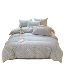 Catman thickened milk velvet quilt cover single piece pure cotton brushed quilt winter coral flannel single quilt cover