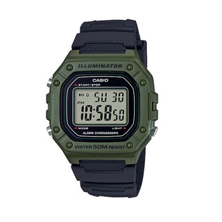 Casio sports style small square waterproof watch