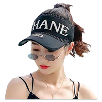 Hat womens summer sun protection empty top hat casual Korean style versatile new sun hat peaked hat outdoor sun hat