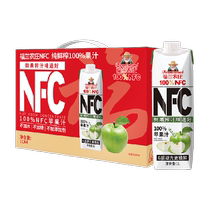 (NFC apple juice) Fulan Farm 100% pure freshly squeezed juice drink 1L*4 bottles gift box large bottle breakfast
