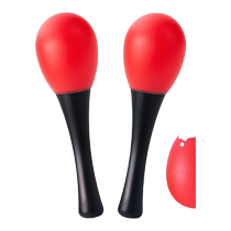 Small Sand Hammer Baby Red Baby Hand Gripping Hearing Pursuit Training Toy Sand Egg Rocking Bell Ball Puzzle Early Education