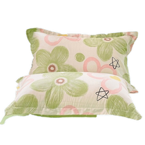 Pure cotton pillowcase pair of clothing full cotton pillowcase pillow core cover thickened home 48x74cm single whole head liner cover