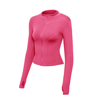 Women's yoga wear tops long sleeve fitness wear quick drying jacket