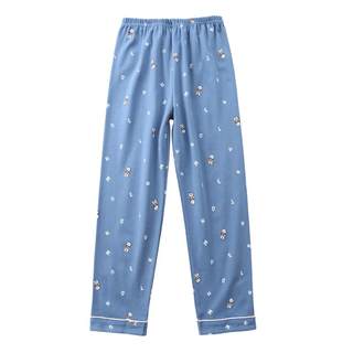 Boys' pajama pants pure cotton spring and autumn cotton home pants