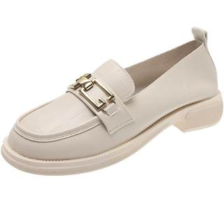 Slip-on loafers Yongxi small leather shoes retro