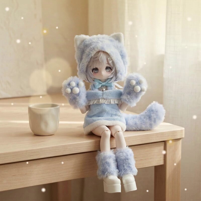 เสื้อผ้าตุ๊กตา Bjd 8 จุด อุ้งเท้าแมว 12 จุด Ob11 ขนาด 11-17 ซม. กระต่าย Penny Ni ร่างกาย Asy Ymy ชุดเสื้อผ้าตุ๊กตา