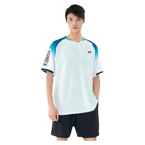 2024 new YONEX Yonex badminton uniform mens sports quick-drying short-sleeved YY top 110154BCR