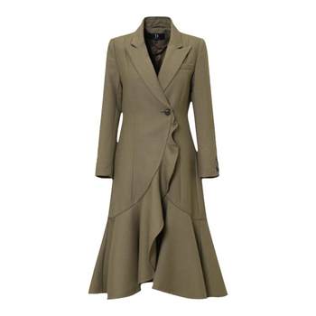 Idpan winter new long sleeve coat