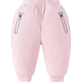 巴拉巴拉宝宝羽绒裤男童女童外穿裤子冬季新款儿童三防运动长裤厚