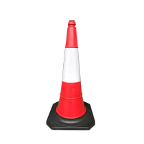 Shunlu Technology 1 meter HDPE red cone traffic warning reflective cone isolation pile ice cream cone roadblock