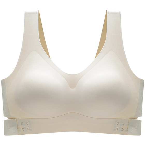 No trace underwear Female summer thin breasts big breasts showing a small chest buckle, the back -back sports vest bracket -style bra, summer