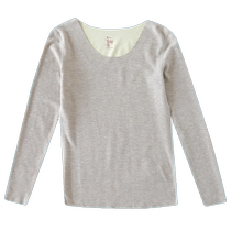 Silk velvet thermal underwear for women in autumn and winter plus velvet and thickened autumn clothes cotton sweaters close-fitting brushed hair thermal underwear