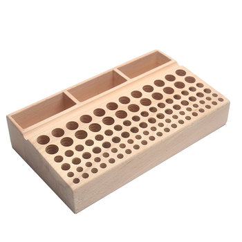 Handmade leather diy46 holes/98 hole punching diamond chops beech veneer engraving and printing tool holder multi-function storage table