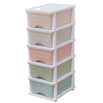 Multi-layer drawer storage cabinet household plastic finishing box