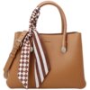 Red Valley cowhide silk scarf handbag large capacity mother bag