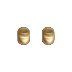 FranceChic French Minimalist Brushed Stud Earrings