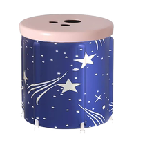 Folding heated bath bucket for adults household bidet full body adult bath bucket bathtub 2251