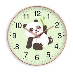 Wall Clock Cartoon Panda Cute Living Room Clock Simple Stylish Silent Clock Home Clock Wall Watch Quartz Clock