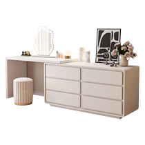 Besti 2023 new solid wood lacquered dressing table bedside cabinet integrated bedroom modern simple cream style