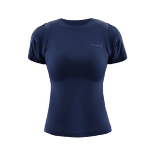 Tight blue sexy yoga wear sports top for women