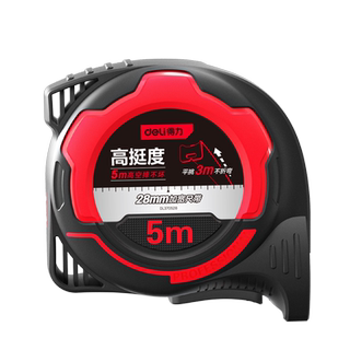 Deli-maßband 5 meter, verdicktes und gehärtetes stahlbandmaß, selbstsicherndes, schnittfestes, hochpräzises 3-meter-10-meter-lineal mit hoher steifigkeit