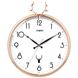 Kangbas Living Room Silent Wall Clock Nordic Home Clock Modern Creative Wall-Mounted Stylish Modern Quartz Clock