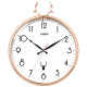 Creative light luxury round wall clock