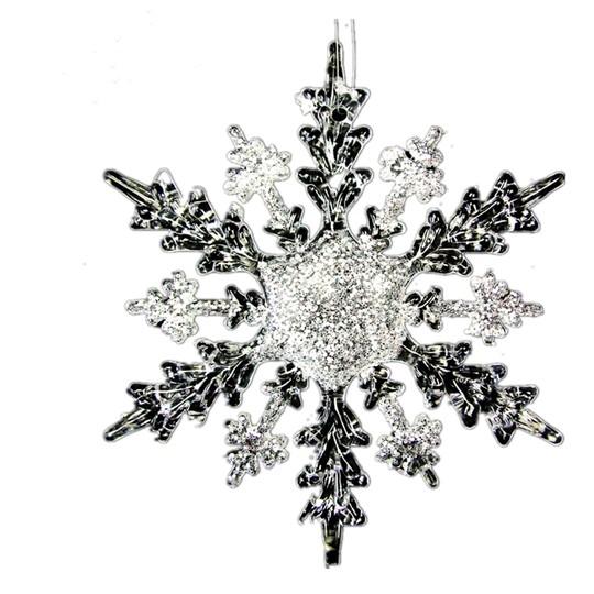 Christmas tree snowflake decoration acrylic snowflake hanging decoration