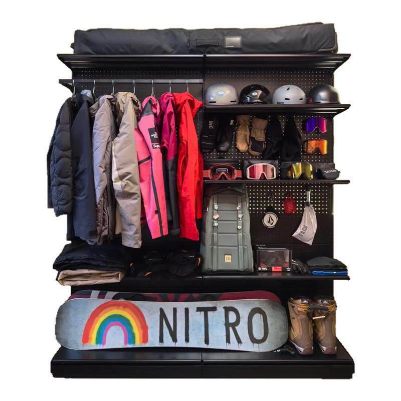 Hole board equipment wall hiking outdoor display rack floor-standing mountain climbing ski mountaineering camping storage rack