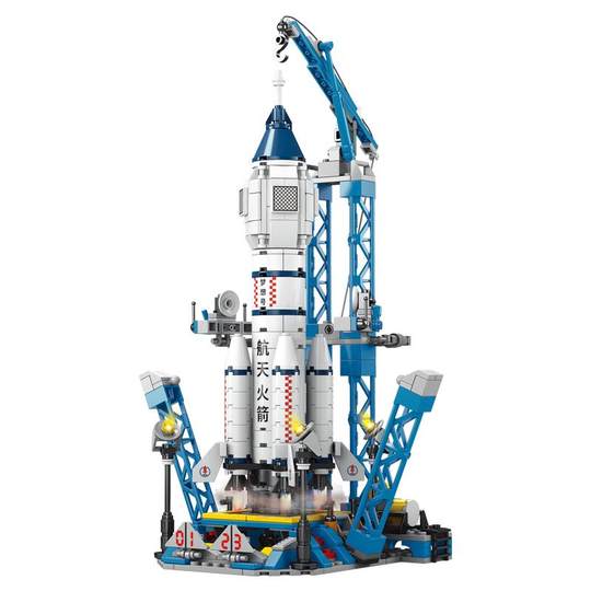 China Shenzhou space rocket building blocks