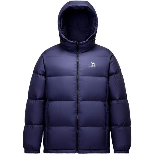 Верблюжий мужской пуховик в парном стиле, мужская новинка 2025 года, зимняя водоотталкивающая теплая куртка с капюшоном для хлеба