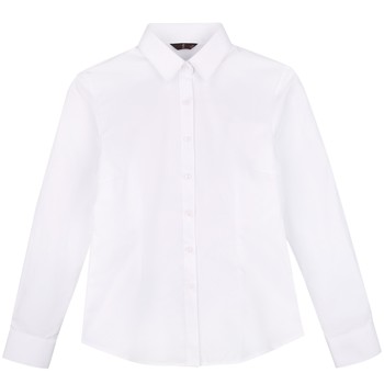 Talented Women's White Long-Sleeved Shirt, Women's 2025 Summer Slim-Fit Business Formal Wear, Professional Work and Commuting Shirt