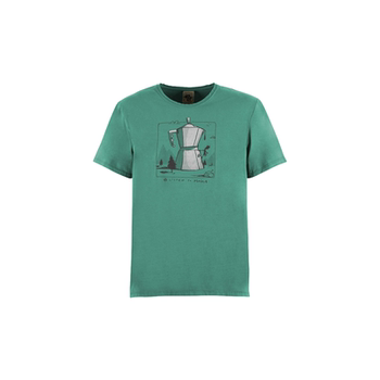 Italian e9 rock climbing men's cotton breathable sweat-absorbent t-shirt wear-resistant short-sleeved moka ສິນຄ້າໃໝ່