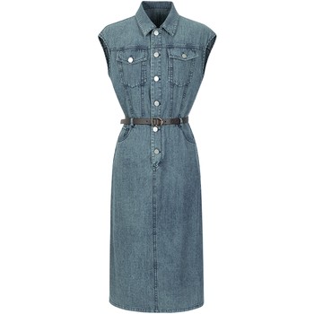 Denim dress ແມ່ຍິງ niche ການອອກແບບ kbne2024 summer ໃຫມ່ແບບຝຣັ່ງແອວ slimming ເສື້ອ dress