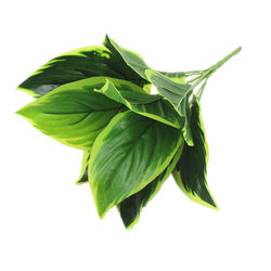 Artificial Green Plants Potted Flower Arrangement Leaf Plant Wall Door Background Wall Decoration Accessory Single Green Leaf